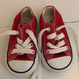 Converse Chuck Taylors, red size 3